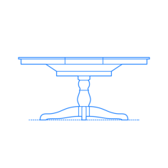 Furniture Dining Tables Ikea Ingatorp Extendable Table Round Contour Svg Vector, Free Vectors File